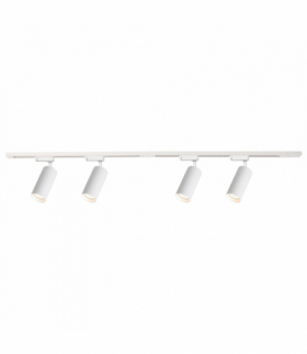 Zestaw szynoprzewód z lampami Mica Track Biały 4xGU10 1,5m, Milagro ML1151