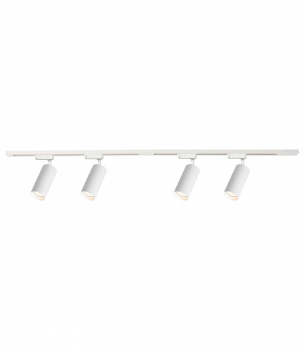Zestaw szynoprzewód z lampami Mica Track Biały 4xGU10 1,5m, Milagro ML1151