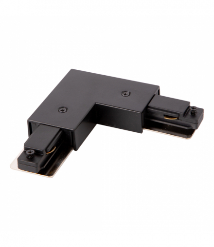 Łącznik L Track Czarny 1-Obwodowy + zasilanie centralne v2.0, Milagro ML0716