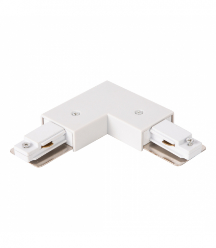 Łącznik L Track Biały 1-Obwodowy + zasilanie centralne v2.0, Milagro ML0717