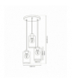 Lampa wisząca MADERA 3xE27, Milagro MLP8556