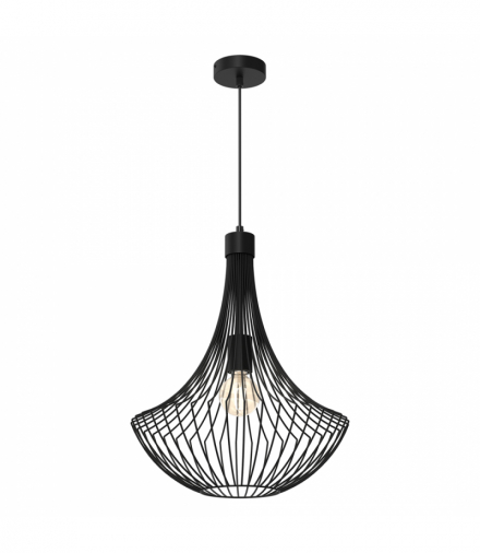 Lampa wisząca CESTA BLACK 1xE27, Milagro MLP8670