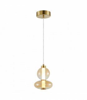 Lampa wisząca DAPHNE AMBER 12W, Ciepła 3000K, 1336lm, Milagro ML0345