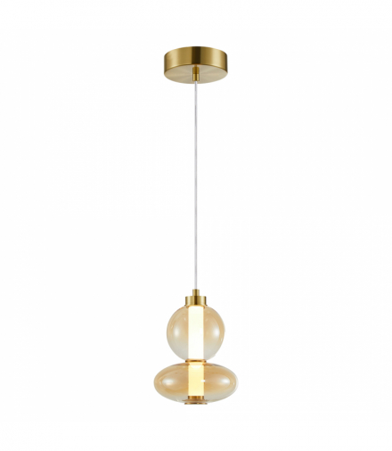 Lampa wisząca DAPHNE AMBER 12W, Ciepła 3000K, 1336lm, Milagro ML0345