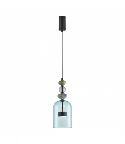 Lampa wisząca ARTE 12W LED śr. 16cm czarna, Ciepła 3000K, 1399lm, Milagro ML0358