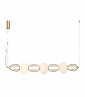 Lampa wisząca CARO GOLD 42W LED, Ciepła 3000K, 5406lm, Milagro ML0365