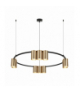 Lampa wisząca (koło) GENESIS BLACK GOLD 10xGU10, Milagro ML0375