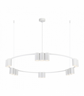 Lampa wisząca (koło) GENESIS WHITE 15xGU10, Milagro ML0377