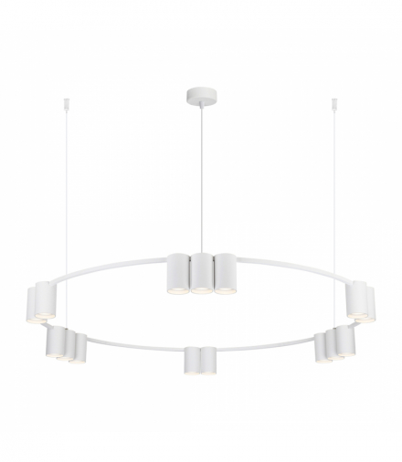 Lampa wisząca (koło) GENESIS WHITE 15xGU10, Milagro ML0377