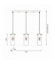 Lampa wisząca PADOVA 3xE27, Milagro ML1073