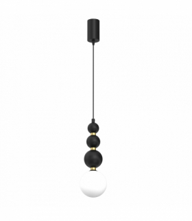 Lampa wisząca BOULE Black 1xG9, Milagro MLP0975