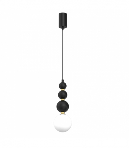 Lampa wisząca BOULE Black 1xG9, Milagro MLP0975