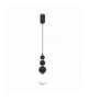Lampa wisząca BOULE Black 1xG9, Milagro MLP0975