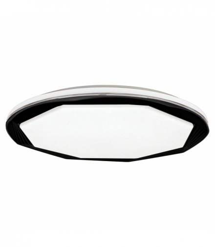 Plafon OPTIMA BLACK 52W LED Ø480 mm, 3000K÷6000K, 3640lm, Milagro ML7053
