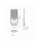 Latarnia Solarna Via 100W, Zimna 6000K, 1200 lm, Eko-Light EKO9094