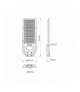 Latarnia Solarna Via 200W, Zimna 6000K, 2400 lm, Eko-Light EKO9096