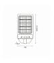 Latarnia Solarna Kers 50W 500lm 6500K, Zimna 6500K, 500lm, Eko-Light EKO0545