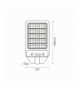 Latarnia Solarna Kers 400W, Zimna 6500K, 2700lm, Eko-Light EKO0547