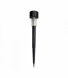 Lampa Solarna Patyk Czarny 4,5x4,5x29,5, Zimna 6000K, 2lm, Eko-Light EKO0593