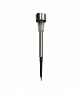 Lampa Solarna Patyk Inox 4,5x4,5x29,5, Zimna 6000K, 2lm, Eko-Light EKO0594