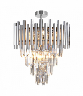 Lampa sufitowa MADISON CHROME 9xE14, Milagro ML8805