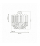 Lampa sufitowa ASPEN CHROME 6xE14, Milagro ML8809