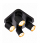 Lampa Sufitowa Andy 4xGU10 Kwadrat Czarny + Złoty, Milagro ML9941