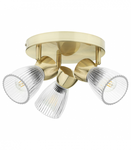 Lampa sufitowa BEST GOLD 3xE14 (round), Milagro ML9977