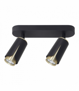 FLOWER BLACK GOLD SPOT 2xGU10, Milagro ML0265