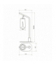 FLOWER WHITE CHROME LAMPKA GABINETOWA 1xGU10, Milagro ML0276