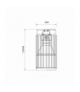VERTICAL WHITE DOWNLIGHT 1xGU10, Milagro ML0302