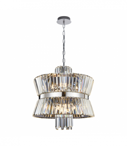 Żyrandol AURELIA CHROME 12xE14, Milagro ML0406