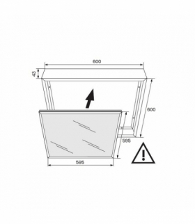 RAMKA 60x60 DO PANELU LED ALUMINIOWA, Eko-Light EKP9131
