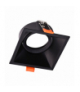 Oczko Sufitowe Podtynkowe Kwadratowe Ruchome 1xGU10 IP20 Czarny, Milagro MLOS7242