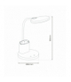 Lampka biurkowa SCUOLA WHITE 5W LED, 3000K÷6000K, 500lm, Milagro ML1016