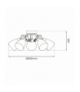Lampa sufitowa PIREUS 5xE27, Milagro ML1276
