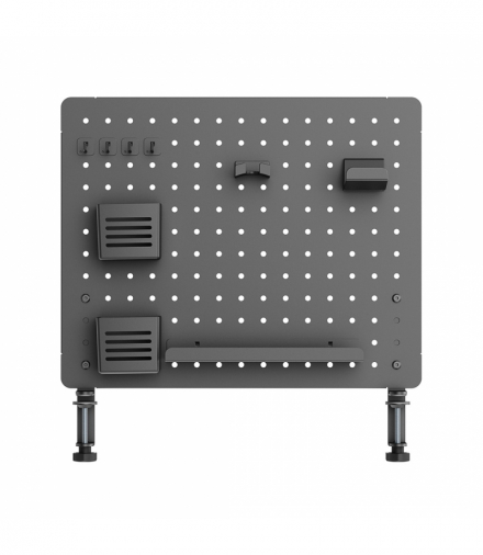 Tablica na biurko, organizer na przybory Pegboard PG1 Czarny, szybki montaż do blatu, LVN Levano System LV0155