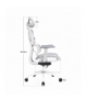 Fotel ergonomiczny Control Series Biały, LVN Levano System LV0655