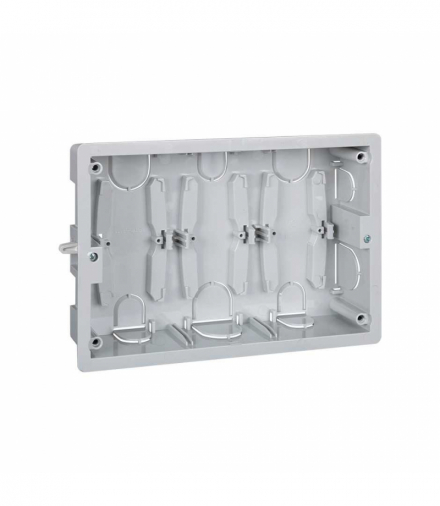 Puszka podtynkowa CIMA PRO 6×K45 szary SBM350