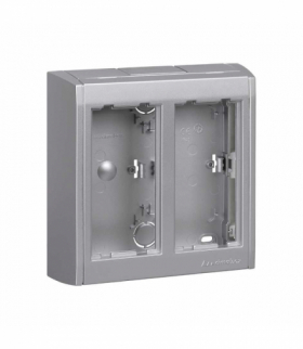 Obudowa natynkowa z pokrywami bocznymi CIMA PRO 4×K45 aluminium SBC200/8