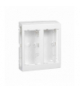 Obudowa natynkowa bez pokryw bocznych CIMA PRO 4×K45 czysta biel SBC250/9