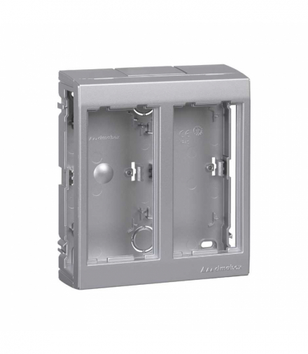 Obudowa natynkowa bez pokryw bocznych CIMA PRO 4×K45 aluminium SBC250/8