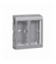 Obudowa natynkowa bez pokryw bocznych CIMA PRO 4×K45 aluminium SBC250/8