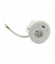 Gniazdo meblowe zest 1x250V typ E + ładowarka USB typ A kabel biały Simon480 48330E10C000000-33