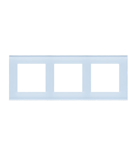 Ramka 3-krotna Nature Szkło mrożone błękitne Simon55 TRN3/180