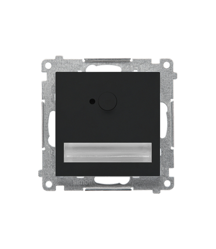 Oprawa oświetleniowa LED 230 V z czujnikiem ruchu 1,2 W. Barwa neutralna 4200 K Czarny mat Simon55 TOSC4K.01/149