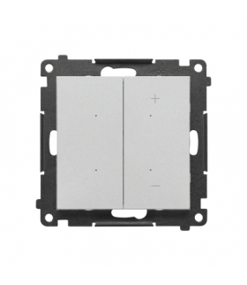 DIMMER – Ściemniacz do LED ściemnialnych, klawiszowy moduł Aluminium mat Simon55 TESL1W.01/143