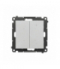 DIMMER – Ściemniacz do LED ściemnialnych, klawiszowy moduł Aluminium mat Simon55 TESL1W.01/143