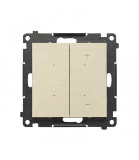 DIMMER – Ściemniacz do LED ściemnialnych, klawiszowy moduł Szampański mat Simon55 TESL1W.01/144