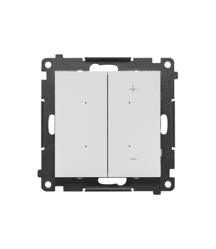 DIMMER W – Ściemniacz do pasków LED-owych, sterowany smartfonem moduł Jasnoszary mat Simon55 TESW1W.01/114